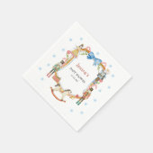 Notenkraker Christmas Baby shower Servet (Hoek)