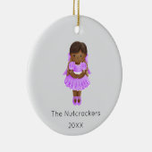 Notenkraker Clara Kerstfoto Keramisch Ornament (Rechts)