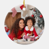 Notenkraker Clara Kerstfoto Keramisch Ornament (Achterkant)