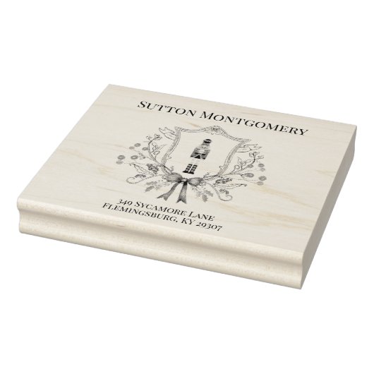 Notenkraker Classic Christmas Crest Rubberstempel (Stempel)