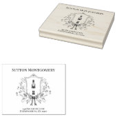 Notenkraker Classic Christmas Crest Rubberstempel (Gestempeld)