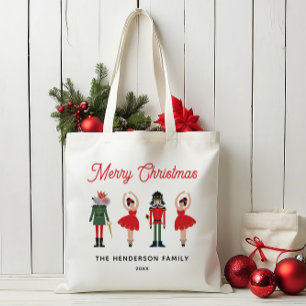 Notenkraker Custom Name Merry Christmas Tote Bag