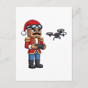 Notenkraker Drone Piloot Tech Vakantie Gaming Ker Briefkaart