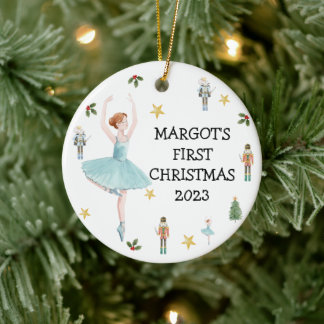 Notenkraker Eerste Kerstmis Bauble Keramisch Ornament