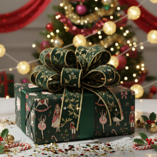 Notenkraker Elegant Ballet Kerstmis Cadeaupapier