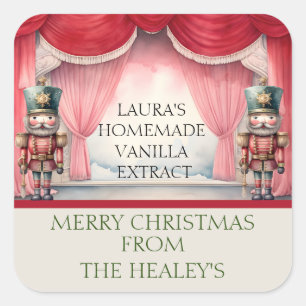 Notenkraker etiketten voor HOMEMADE VANILLE EXTRAC