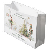 Notenkraker Fairy Story Kerstmis Gift Bag Groot Cadeauzakje (Voorkant Gekanteld)