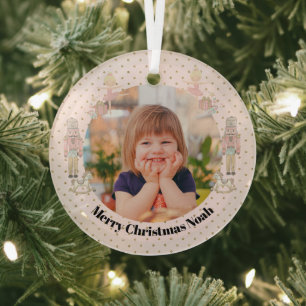 notenkraker Foto Kerst Cute Glas Ornament