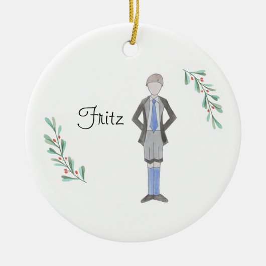 Notenkraker Fritz Keepsake Keramisch Ornament (Voorkant)
