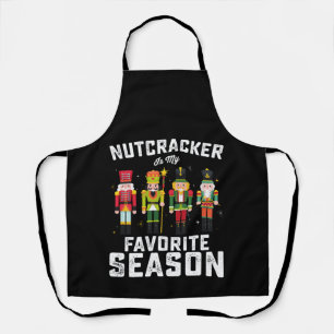 Notenkraker is mijn favoriete kerstfeestseizoen schort