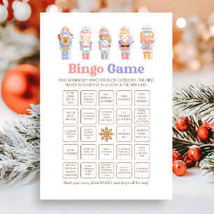 Notenkraker Kerst Bingo Spel Feestdagenkaart