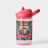 Notenkraker kerst gepersonaliseerde Kinder naam Waterfles (Links)
