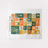 Notenkraker Kerst Vakantie Advent Kalender Wandkleed (Voorkant (horizontaal))