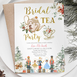 Notenkraker Kerst Vrijgezellenfeest Tea Party Kaart