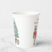 Notenkraker, Kerstboom & Cadeaus Papieren Bekers (Links)