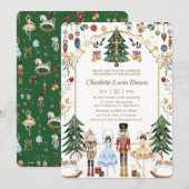 Notenkraker Kerstdoop doopsel Kaart (Voorkant / Achterkant)