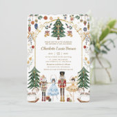 Notenkraker Kerstdoop doopsel Kaart (Staand voorkant)