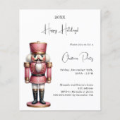 Notenkraker kerstfeest uitnodiging (Voorkant)