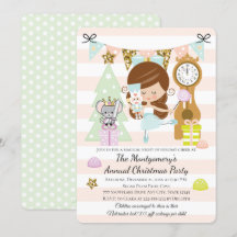 Notenkraker Kerstfeest Uitnodigingen Bruinharig