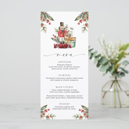 Notenkraker Kerstmenu Menu (Staand voorkant)