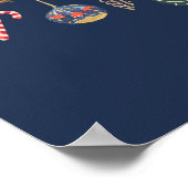 Notenkraker Kerstmis Ballet Aangepaste Naam Poster (Hoek)