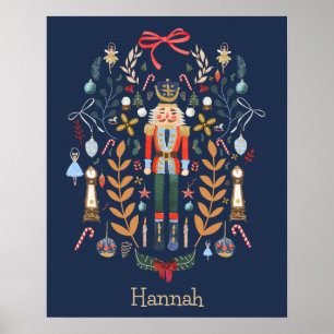 Notenkraker Kerstmis Ballet Aangepaste Naam Poster