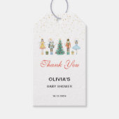 Notenkraker Kerstmis Dank u Cadeaulabel (Voorkant)