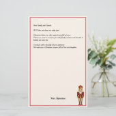 Notenkraker Kerstmis Nieuwsbrief Briefpapier (Staand voorkant)
