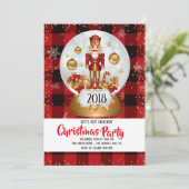 Notenkraker kerstvakantie feest kaart (Staand voorkant)