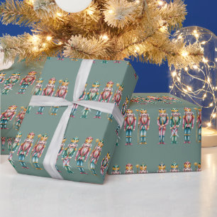 Notenkraker Kerstvakantie Feestelijke Kerstmis Cadeaupapier