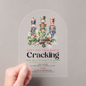 Notenkraker kraken Kerstmis Verjaardag Acryl Uitnodigingen (Insitu (Draagbaar))