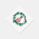 Notenkraker krans schilderij Kerstmis Servet (Hoek)