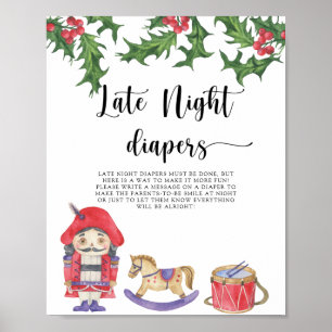 Notenkraker - Late nacht luiers spel Poster