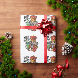 Notenkraker met matcha latte grappige noten voor m cadeaupapier