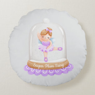Notenkraker Paarse Sugar Plum Fairy Christmas Rond Kussen