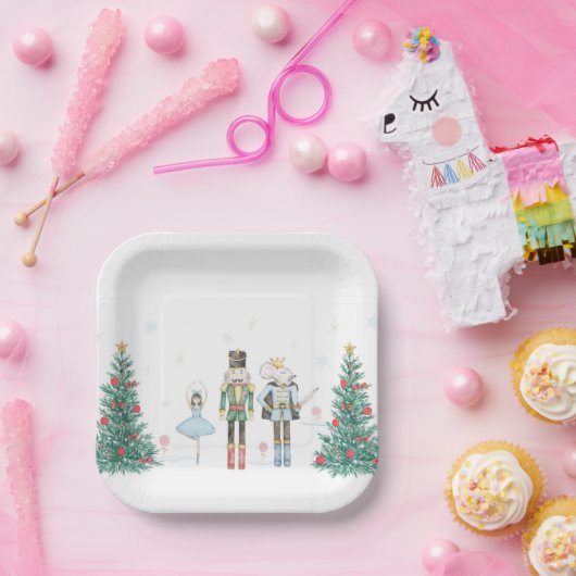 Notenkraker Party Borden- Pastel Papieren Bordje (Feest)