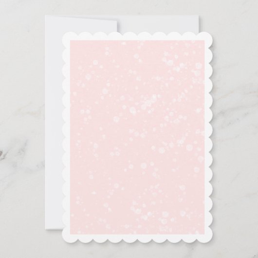 Notenkraker Roze Meisje 1e verjaardag Kaart (Achterkant)