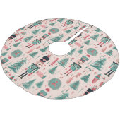 Notenkraker Roze Mint Patroon Kerstboom Rok (Gekanteld)