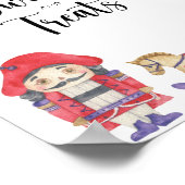 Notenkraker - snoep en trakteert baby shower poste poster (Hoek)