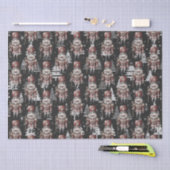 Notenkraker Soldaat Captain Christmas White Trees Tissuepapier (Craft)