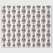 Notenkraker Soldaat Captain White Beard Cadeaupapier (Vlak)