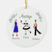 Notenkraker Soldaat / Maid / Russisch Keramisch Ornament (Voorkant)