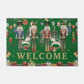 Notenkraker Soldiers Kerst Welkom Deurmat (Voorkant)