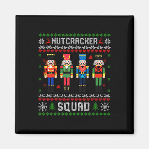 Notenkraker Squad Ballet Dans Kerst Overeenkomende Magneet
