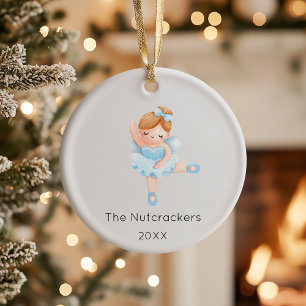 Notenkraker Sugar Plum Fairy Kerstfoto Keramisch Ornament