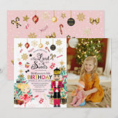 Notenkraker Suikerpruimfee Kerst Verjaardagsuitnod Kaart (Voorkant / Achterkant)