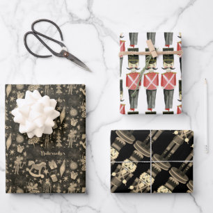 Notenkraker Suite Speelgoed Soldiers Rocking Horse Inpakpapier Vel