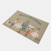 Notenkraker Thema Kerst Deurmat (Schuin)