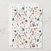 Notenkraker thema Kerstfeest uitnodiging (Achterkant)