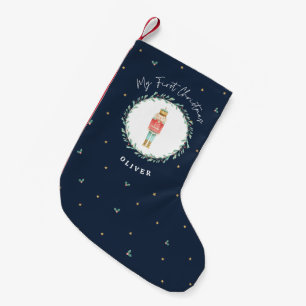 Notenkraker traditionele botanische kerst marine kleine kerstsok